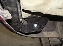 Фаркоп Hyundai Accent MC 2006-2011 (Хендай Акцент) без підрізу бампера, фото 5