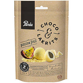 Лакриця в білому шоколаді Panda Choco Lakrits Passion Fruit 120g