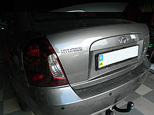 Фаркоп Hyundai Accent MC 2006-2011 (Хендай Акцент) знімний гак на болтах, фото 6