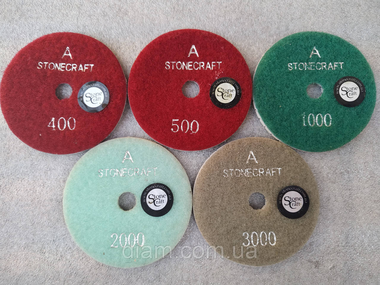 Stonecraft Диск "Черепашки" полировать гранит, мрамор, стекло 80х2.5хA 400, 500, 1000, 2000, 3000 - фото 3 - id-p1644981580