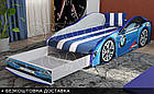Ліжко машина БМВ Еліт КОМПЛЕКТ з матрацом, дитяче ліжко авто з вбудованим матрацом Спорт, фото 4