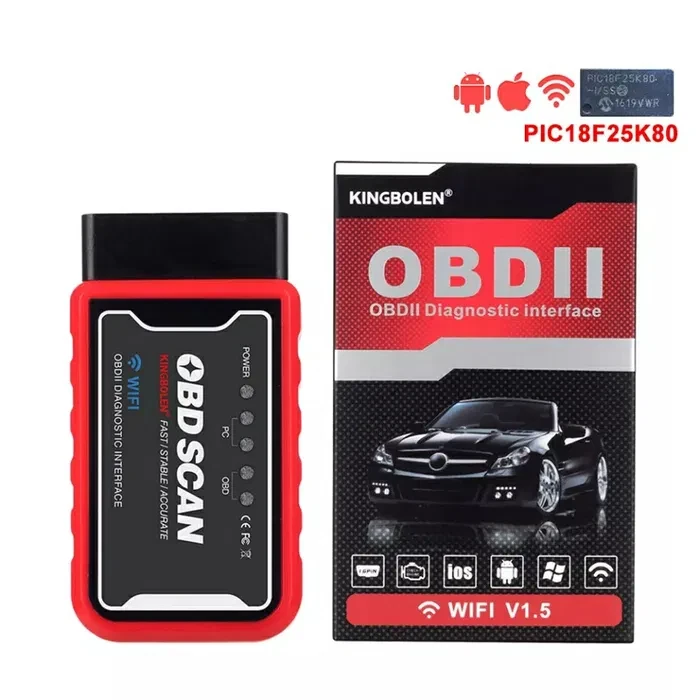Мультимарочний Автосканер KINGBOLEN ELM 327 V1.5 WI-FI (iOS + Andoid)