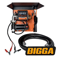 Мобильная мини АЗС Bigga Gamma DC60-24 для дизельного топлива с расходомером, 24 вольта, 63 л/мин