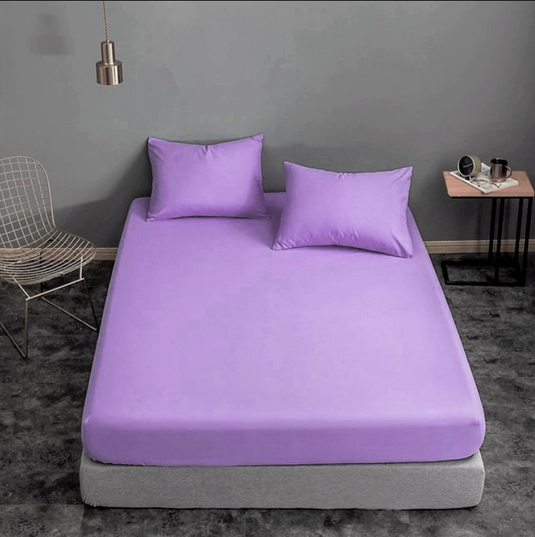 Простирадло на резинці 120х200х20см бязь тм Ярослав №6 Бузковий, фото 1