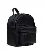 Жіночий рюкзак Брікстон міні 23*20*10 см чорний екошкіра країнське виробництво