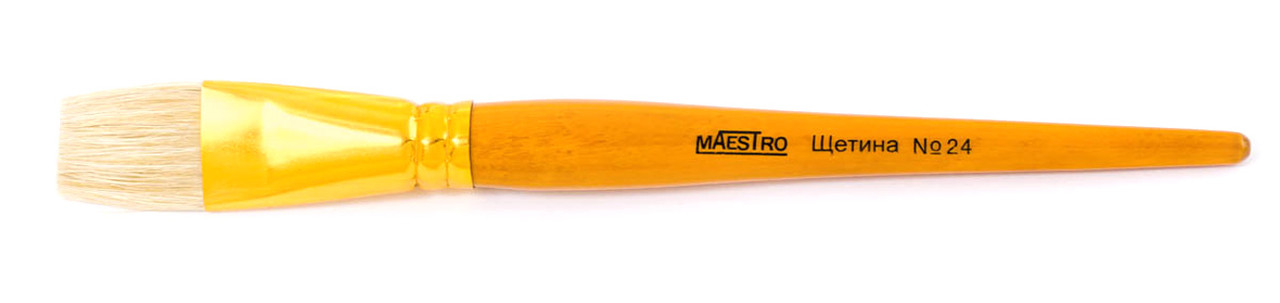 Пензлик щетина "Maestro" № 24 плоска 310352