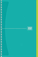 Зошит для записів, спiраль, А5, 80арк., білий блок, 70г/м2, картон, клітинка, ШКОЛЯРИК