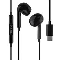 Наушники Hoco M1 Max crystal earphones for Type-C with mic Black