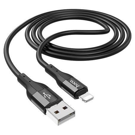 Кабель Hoco X72 Creator silicone charging data cable for iP Black, фото 1