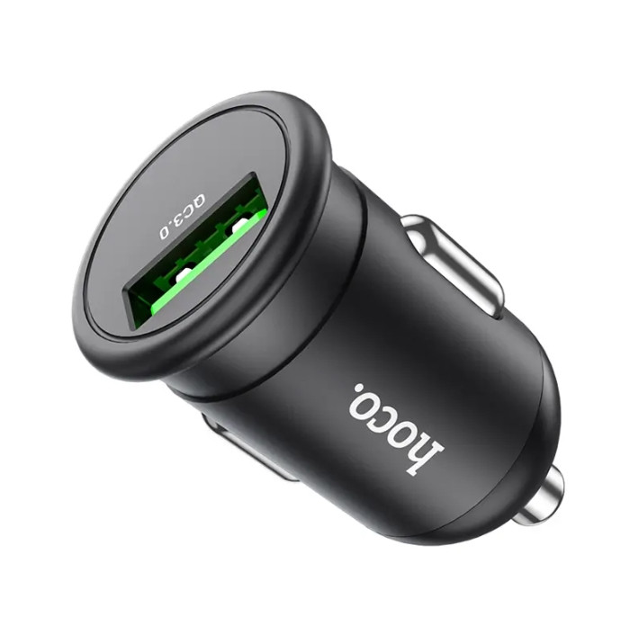 АЗП Hoco Z43 Mighty single port QC3.0 car charger Black