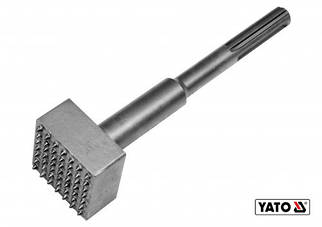 Долото-бучарда для вирівнювання поверхні бетону YATO: SDS-Max, L = 240 мм, стопа — 60х60 мм