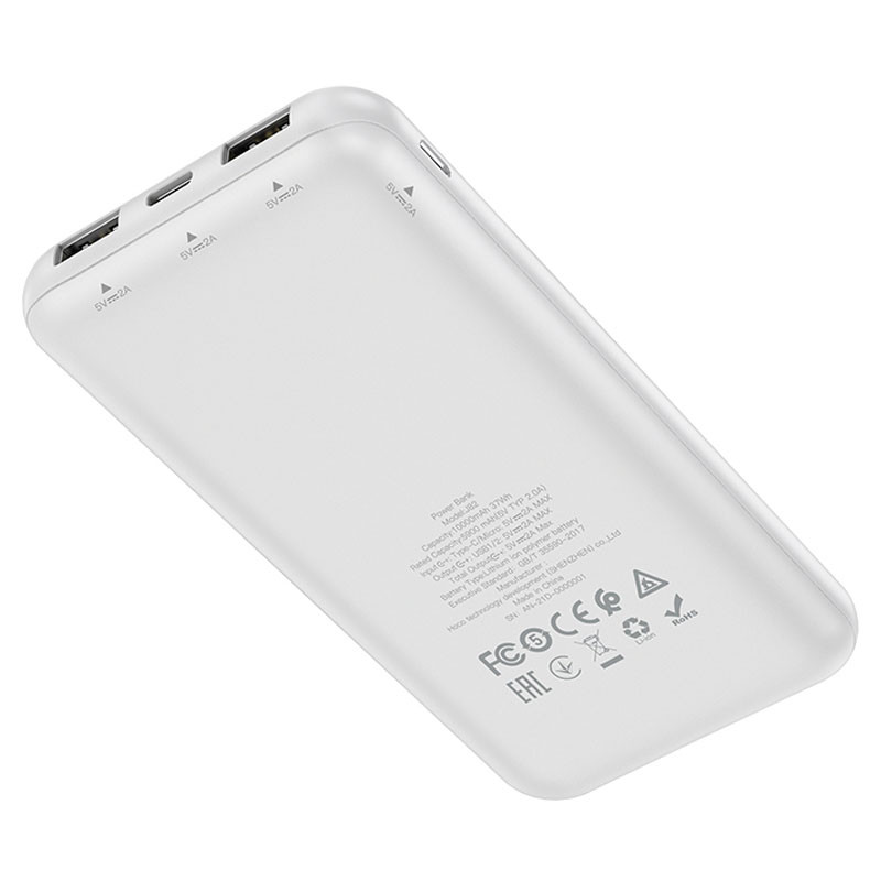 УМБ Power Bank Hoco J82 Easylink 10000 mAh білий, фото 1
