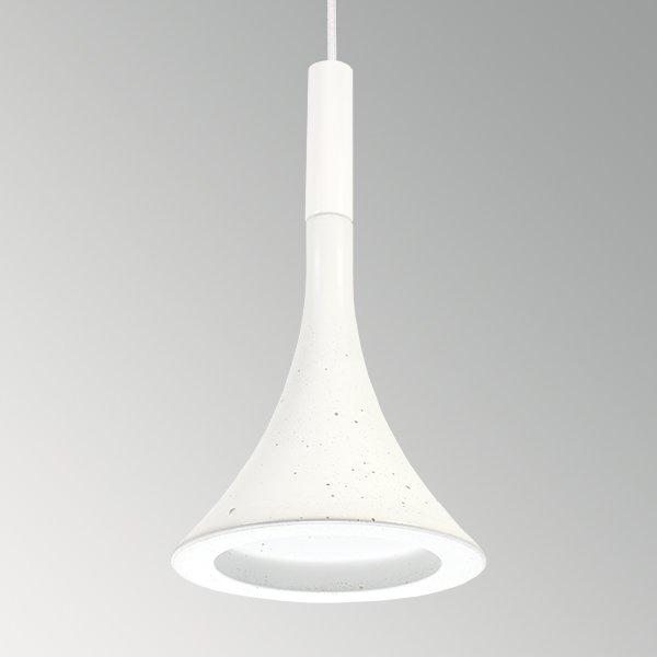 Бетонний світильник Ø170мм h300мм GU10 підвісний білий