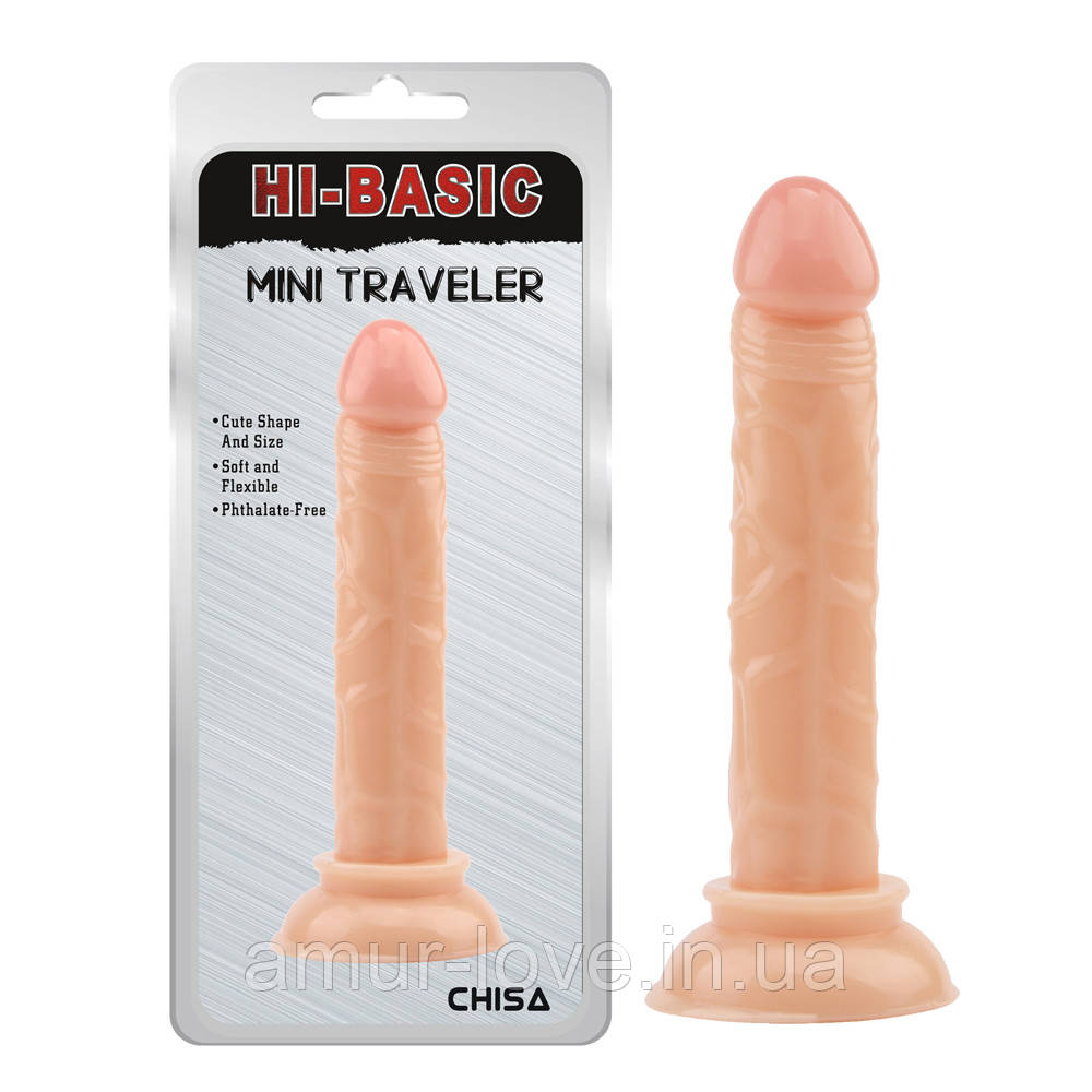 Фаллоимитатор Hi-Basic Mini Traveler Dildo Flesh, фото 1