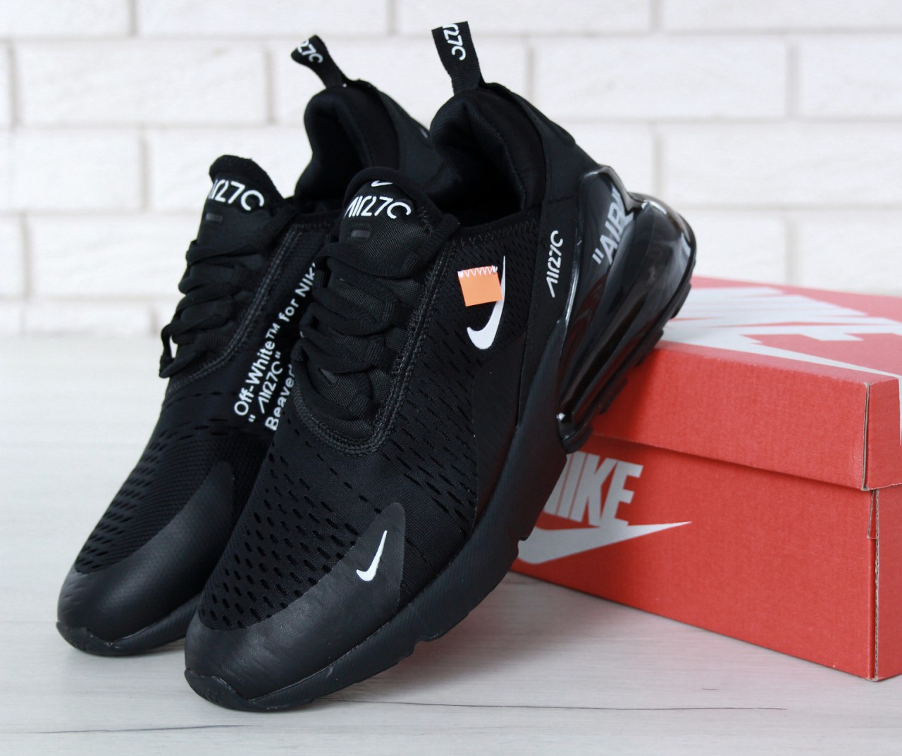off white air max 270 black