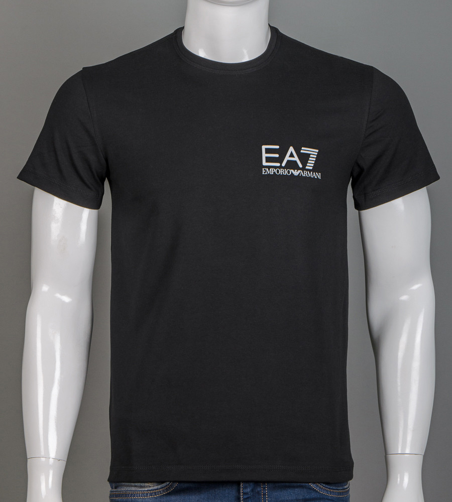 Футболка чоловіча EA7 Armani 2155м (Уп.4шт M-XXL), Чорний