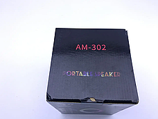 Музична портативна колонка Bluetooth AM-302 з LED, фото 5