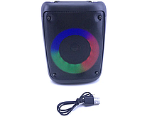 Музична портативна колонка Bluetooth AM-302 з LED, фото 3