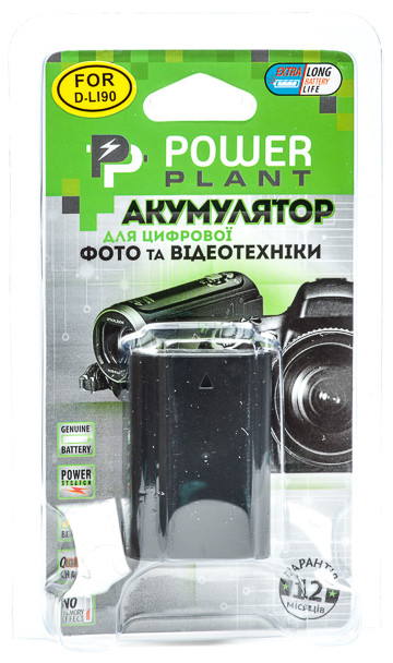 Акумулятор PowerPlant Pentax D-Li90 1600mAh DV00DV1281 - фото 3 - id-p519115174