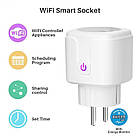 Смарт-розетка WiFi 16 А з таймером для розумного дому