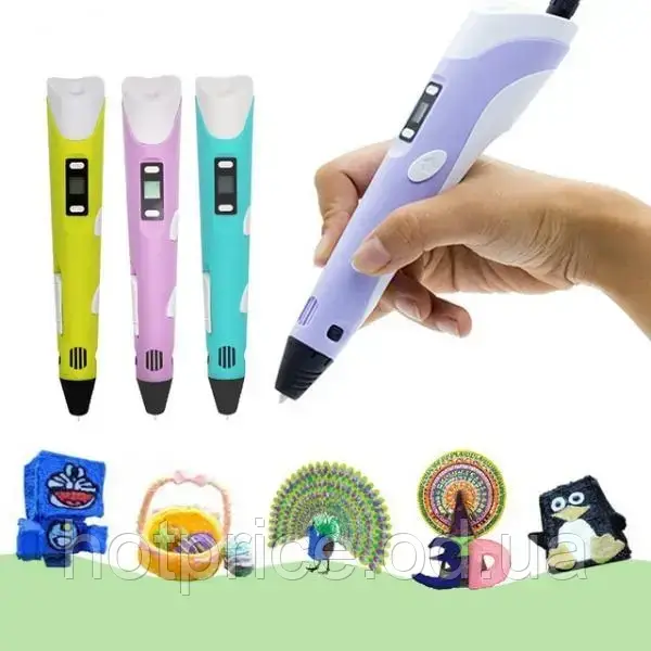 3D ручка c LCD дисплеем Pen 2 3Д принтер для рисования [ОПТ] - фото 8 - id-p1645019082