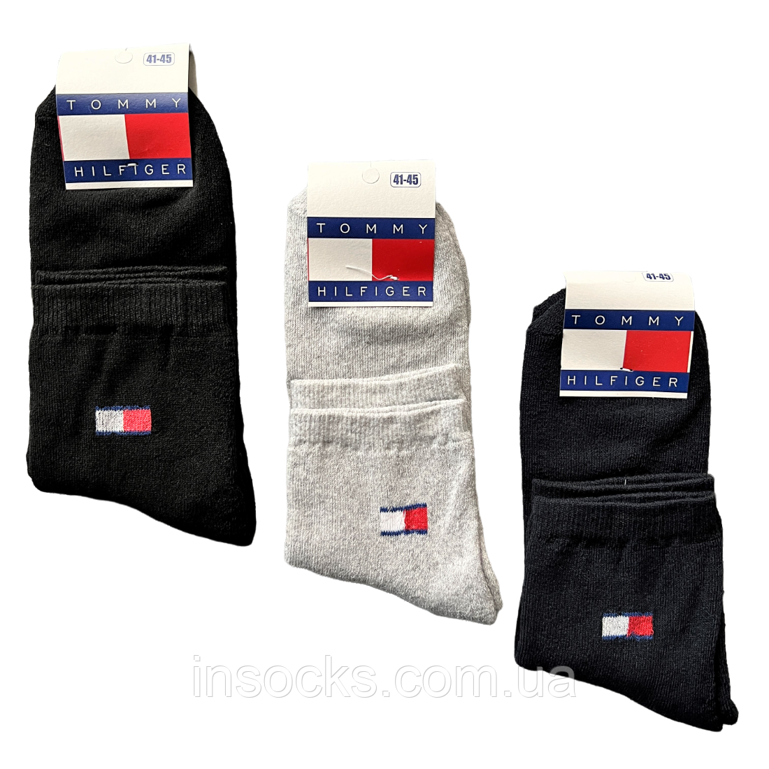 Шкарпетки чоловічі махрові "Tommy Hilfiger". 41-45р. Середньої висоти.
