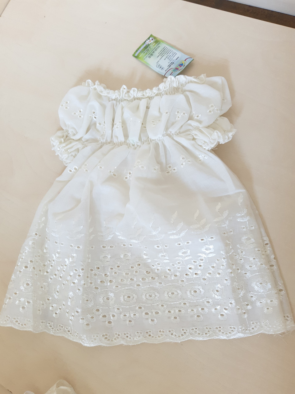 Літня дитяча біла сукня для дівчинки Батист 74 80 86
