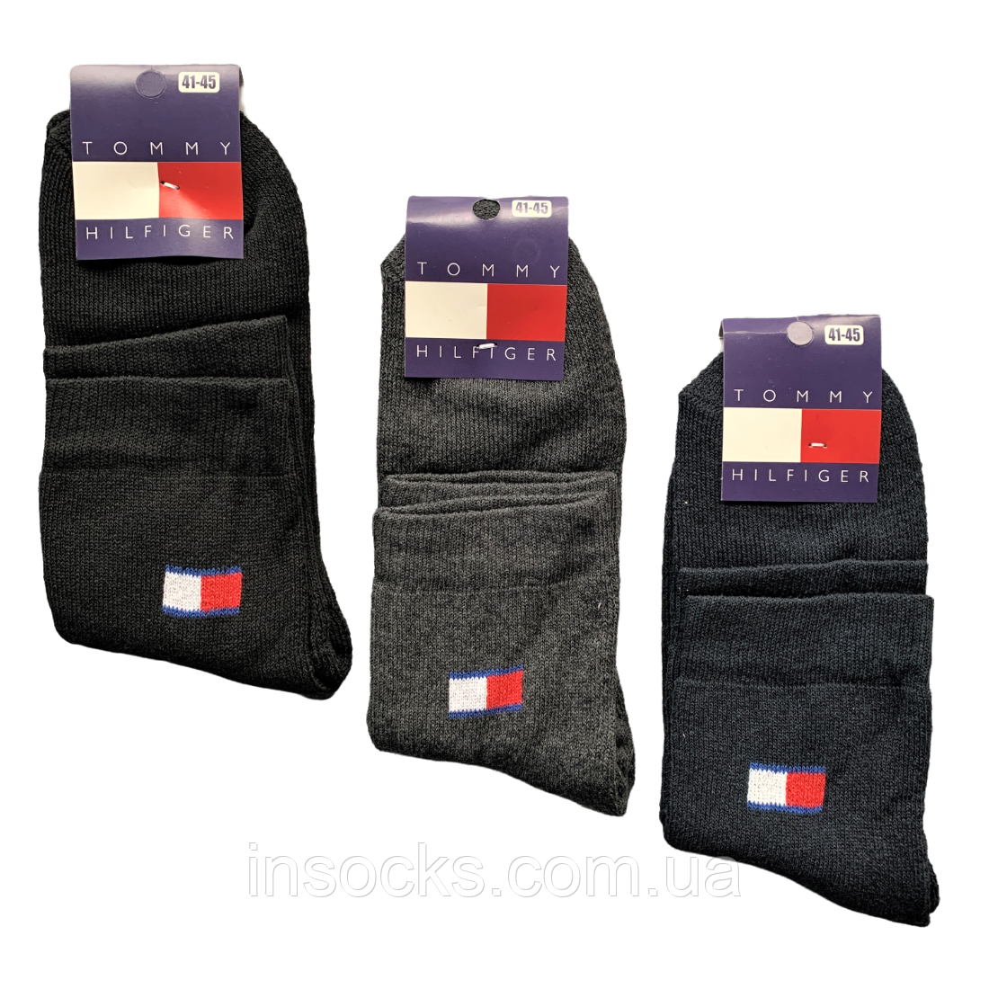Шкарпетки чоловічі махрові "Tommy Hilfiger". 41-45р. Середньої висоти.