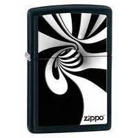 Зажигалка Zippo 28297 - запальничка SPIRAL BLK WHITE