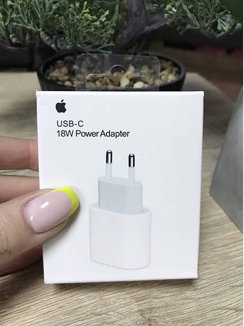 Адаптер для швидкої зарядки Apple iPhone Power Adapter USB-C 18W, фото 2
