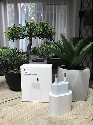 Адаптер USB-C 18W для швидкої зарядки iPhone Power Adapter 18 Вт, фото 1