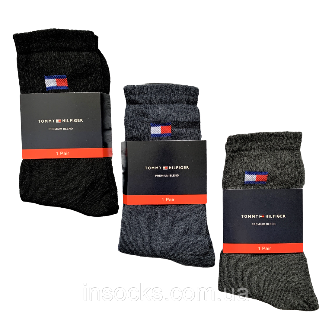 Шкарпетки чоловічі махрові "Tommy Hilfiger" Термо, з гумкою. 42-45р. Високі.