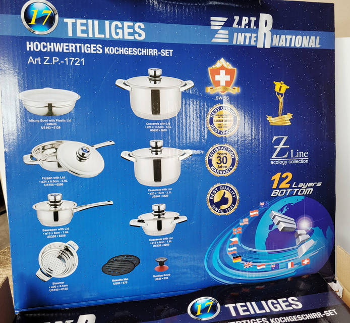 2nd まぜ太セット☆ АКЦИЯ!! Набор посуды Z.P.INTERNATIONAL ZPT-1721 16 предметов, цена