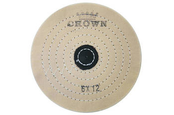 Коло мусліновий CROWN білий d-150мм, 12 шарів (з шкір. П'ятаком)