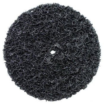 Круг зачисний корал без основи чорний м'який Polystar Abrasive d-100 мм