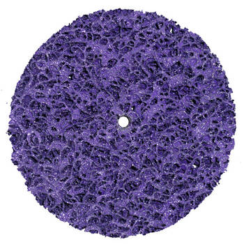 Круг зачисний корал без основи фіолетовий жорсткий Polystar Abrasive d-100 мм