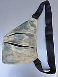 Барсетка-слінг на груди камуфляж Унісекс/Сумка спортивні для через плече (ОПТ), фото 2