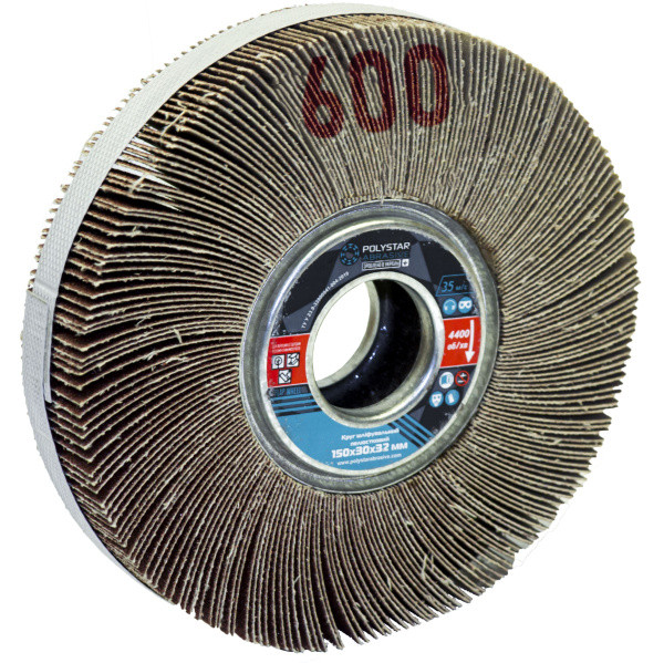 КШЛ Круг шліфувальний пелюстковий 150х30х32 мм, P600