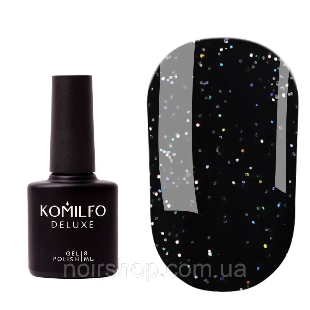 Komilfo No Wipe Holorphic Top — голографічний топ без липкого шару, 8 мл