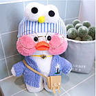 М'яка Іграшка Каченя в окулярах Lalafanfan 30см мікс, фото 5