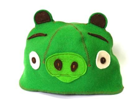 Шапка для сауни "Свинка"