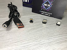 Кабель магнітний Denmen D18E USB 3 в 1 — Micro, Lightning, Type-C 2.4A, фото 5