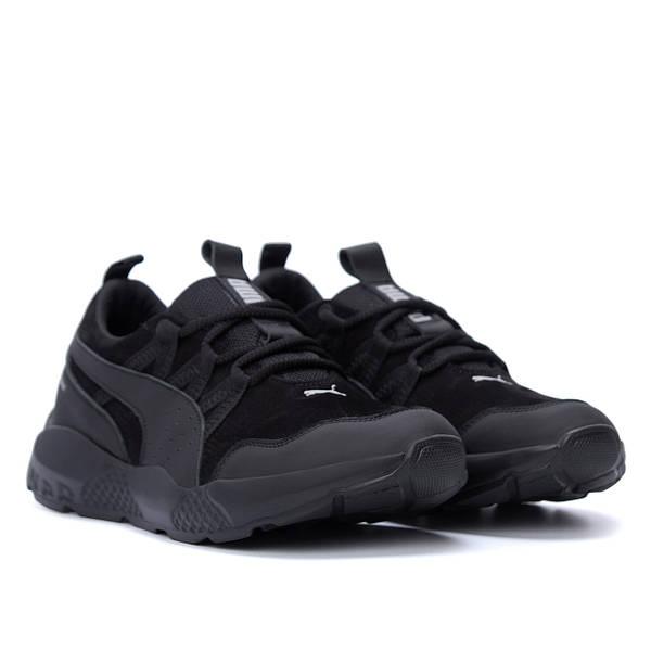 Кросівки чоловічі шкіряні чорні весни/осінь Pm Runner Black, фото 1