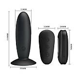 Анальна пробка Mr Play Super-Smooth Vibrating Butt Plug Black, фото 7