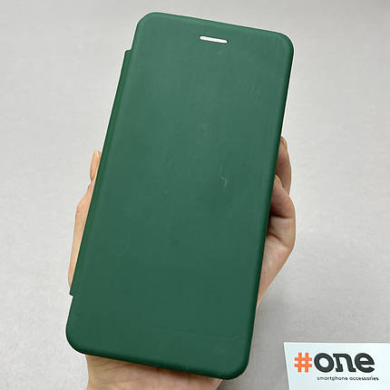 Чохол-книга для Xiaomi Redmi 9C матова з підставкою магнітом книжка на телефон сяомі редмі 9с зелена STN, фото 1