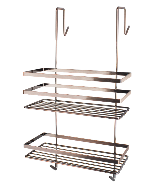 Полиця у ванну 2ярусна антична мідь, фото 1