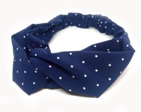 Пов'язка жіноча краплі темно-синя, фото 1