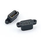 Монтажний врізний роз'єм USB 2.0 - гніздо мама вологозахисне