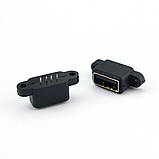 Монтажний врізний роз'єм USB 2.0 - гніздо мама вологозахисне, фото 2