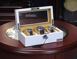 Скринька для зберігання 3 годин дерев'яна Salvadore WB/3085/WHK